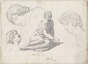 Dice-Thrower and Other Studies after Ancient Sculptures, 1775/80.