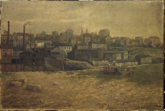 Butte aux Cailles, view of rue Vulpian, 13th arrondissement, 1901.
