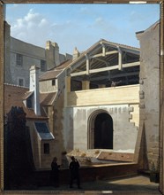 View of the thermal baths of Cluny, taken from rue de la Harpe, c1835.
