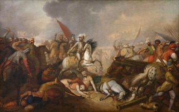 The Battle of Khotyn on 11 November 1673, c. 1800. Creator: Smuglewicz, Franciszek (1745-1807).