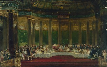 Napoleon I's wedding meal in Tuileries on April 2, 1810, c1805 — 1815.