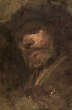 Le Tambour, tête d'homme d'après Rembrandt, 1853.