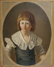 Portrait of Louis XVII (1785-1795), at Temple prison, 1793.