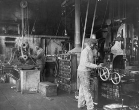 Student shipbuilders at Newport News, Virginia, 1899 or 1900.