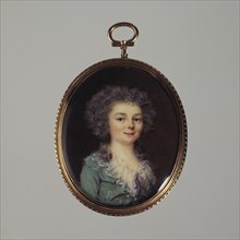 Half-length portrait of a young woman, c1788.