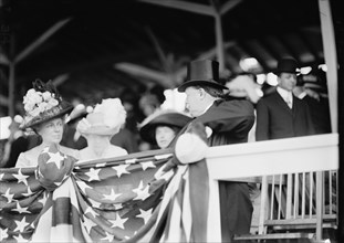William Howard Taft And His Wife Helen "Nellie" Taft At Horse Show, 1911.