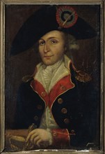 Portrait of a national guard wearing a post-1792 costume, between 1792 and 1799.