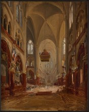 Sketch for the baptism of Louis-Philippe-Albert d'Orléans, count of Paris, 1842.