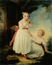 Portrait of two little girls, called the cakes, c1790-1799.