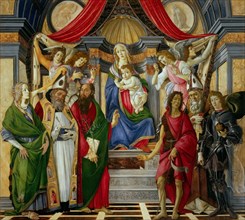 The St Barnabas Altarpiece (Pala di San Barnaba), ca 1488. Creator: Botticelli, Sandro (1445-1510).