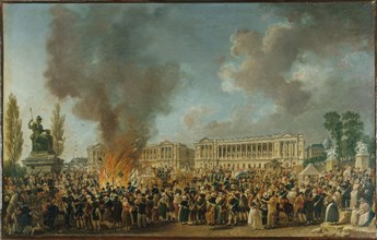 Celebration of Unity and Reunion, on Place de la Revolution, c1793.
