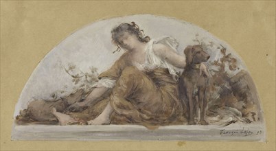 Sketch for the dining room of the Hotel de Ville: The Hunt or Autumn, 1893.