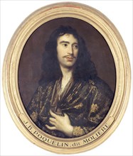 Portrait of Molière (1622-1673), dramatic author and actor, between 1801 and 1900.