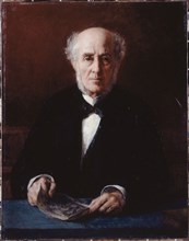 Portrait of Étienne Arago (1802-1892), writer and politician, c1880.
