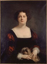 Portrait of Apollonie Sabatier (1822-1889), known as "the president", c1850.