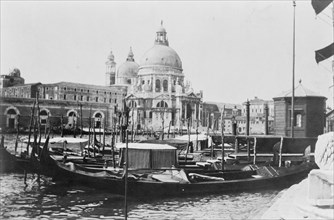 The Grand Canal and Santa Maria della Salute, Venice, Italy, 1905.
