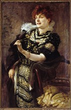 Portrait of Daniel Lesueur (Jeanne Loiseau, 1860-1921), woman of letters, c1896.