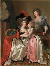 Portrait of the Bergeret de Grandcourt family, c. 1785. Creator: Mosnier, Jean Laurent (1743/44-1808).