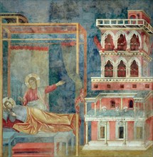 Dream of the Palace (from Legend of Saint Francis), 1295-1300. Creator: Giotto di Bondone (1266-1377).