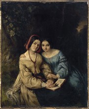 Portraits of Héloïse and Anaïs Colin, by themselves, 1836.