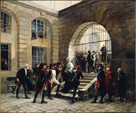 Marie-Antoinette leaving the Conciergerie, October 16, 1793, 1885.