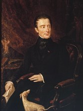 Portrait of Alphonse de Lamartine (1790-1869), poet and politician, c1840.