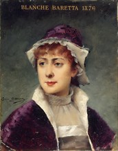 Portrait of Blanche Baretta (1855-1939), member of the Comédie-Française, 1883.