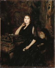 Portrait of Madame Olympe Heriot, born Cyprienne Dubernet (1857-1947), 1891.