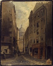 Rue Sept-Voies (current rue Valette), current 5th arrondissement, c1855 — 1865.