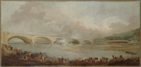 Le décintrement du pont de Neuilly, le 22 septembre 1772, between 1772 and 1775.