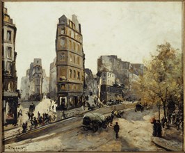 Rue de la Lune, Rue de Beauregard and Rue de Clery, seen from Porte Saint-Denis, 1887.