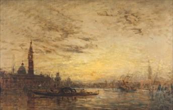 Venise, la Giudecca au crépuscule, between 1860 and 1890.