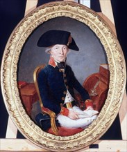 Portrait d'un officier de la garde nationale à l'époque révolutionnaire, c1789.
