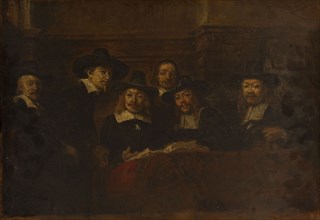 Les syndics des drapiers, copie d'après Rembrandt, c.1853.