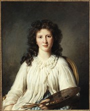 Portrait of Adelaide Binart, wife of Lenoir (1769-1832), painter, c1796.