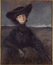 Portrait of Countess Anna de Noailles, born Brancovan (1876-1933), poet, c1905.