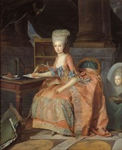Portrait thought to be Marie-Therese of Savoy, Countess of Artois, c1776.