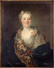 Portrait of Mme Doyen, born de la Planche, sister-in-law of the painter Doyen, c1750.