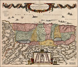 Map of the Holy Land Divided into the Twelve Tribes of Israel , 1670. Private Collection.