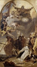 Holy Trinity in Glory Appearing to Saint Pope Clement I, ca 1735. Creator: Tiepolo, Giambattista (1696-1770).