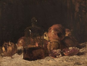 Nature morte au flacon et aux grenades, between 1860 and 1865.