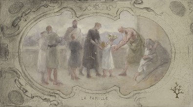 Sketch for the Lobau gallery of the Hotel de Ville in Paris: Family, 1890.