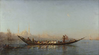Constantinople, le caïque de la sultane, between 1880 and 1890.