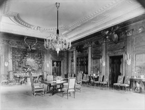 Dining(?) room in the White House, Washington, D.C., between 1889 and 1906.