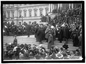 Crowd On Steps Of State, War & Navy Building, Washington, D.C., between 1909 and 1914.