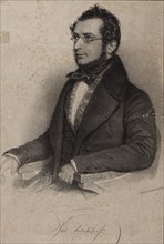 Portrait of the pianist and composer Joseph Fischhof (1804-1857), ca 1835. Private Collection.
