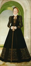 Anne of Denmark (1532-1585), Electress of Saxony, after 1565. Creator: Cranach, Lucas, the Younger (1515-1586).