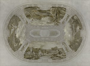 Sketch for the wedding hall of the town hall of Courbevoie: The Seasons (ceiling), 1884.