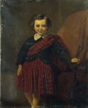 Portrait of a little boy (Maurice Coblence), in Scottish costume, 1866.