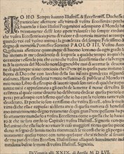 La Gloria et l'Honore di Ponti Tagliati, E Ponti in Aere, title page (verso), 1556.